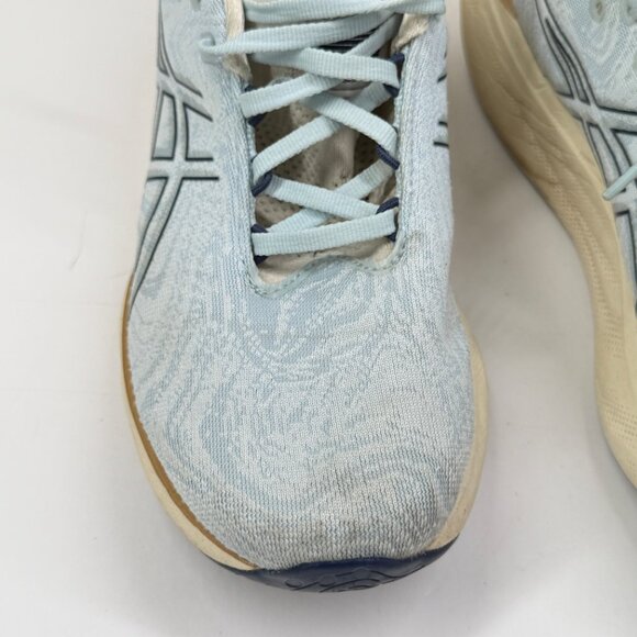 Asics Womens Gel Nimbus 25 Running Shoes Light Blue Mesh Performance Wear Size 8 - Picture 10 of 16